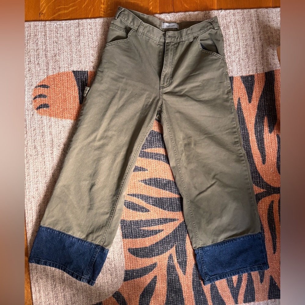 Rachel Comey Olive and Denim Ankle Jeans